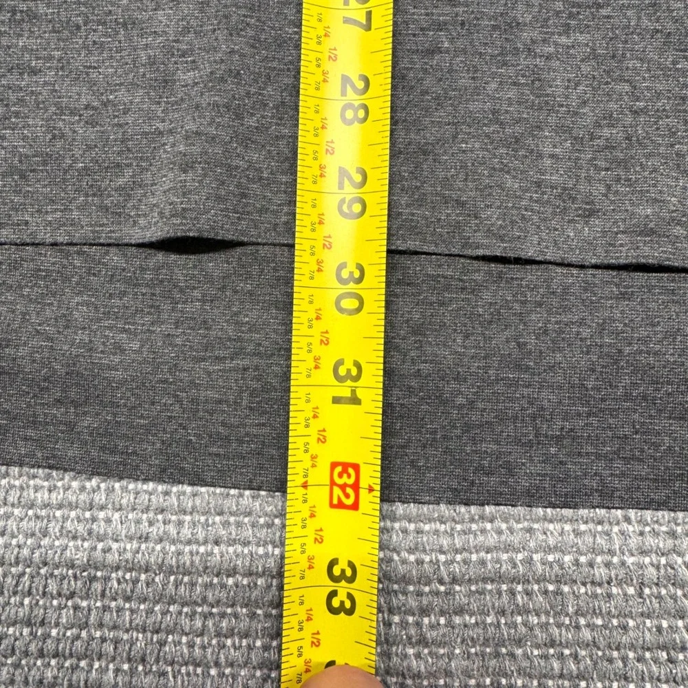 Jordan Mens Long Sleeve Crew‎ Neck Drop Tail Shirt Charcoal Gray Medium